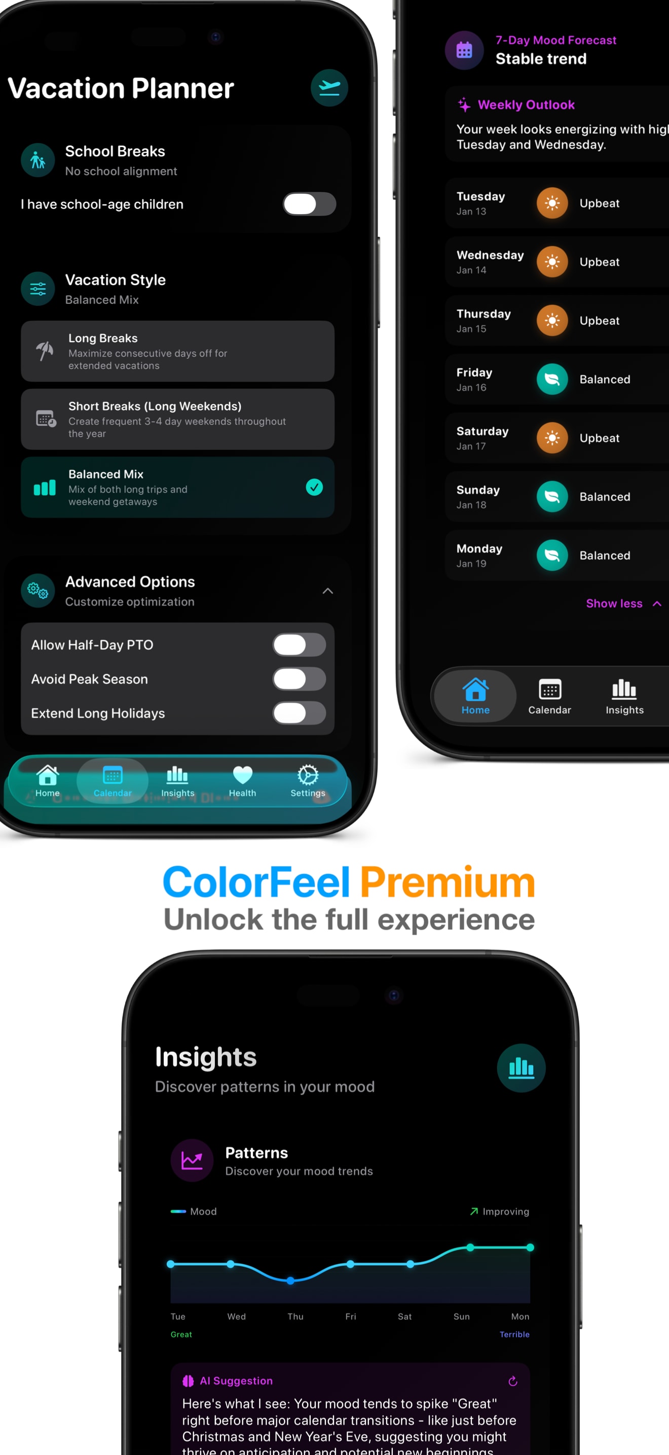 ColorFeel Premium Özellikler