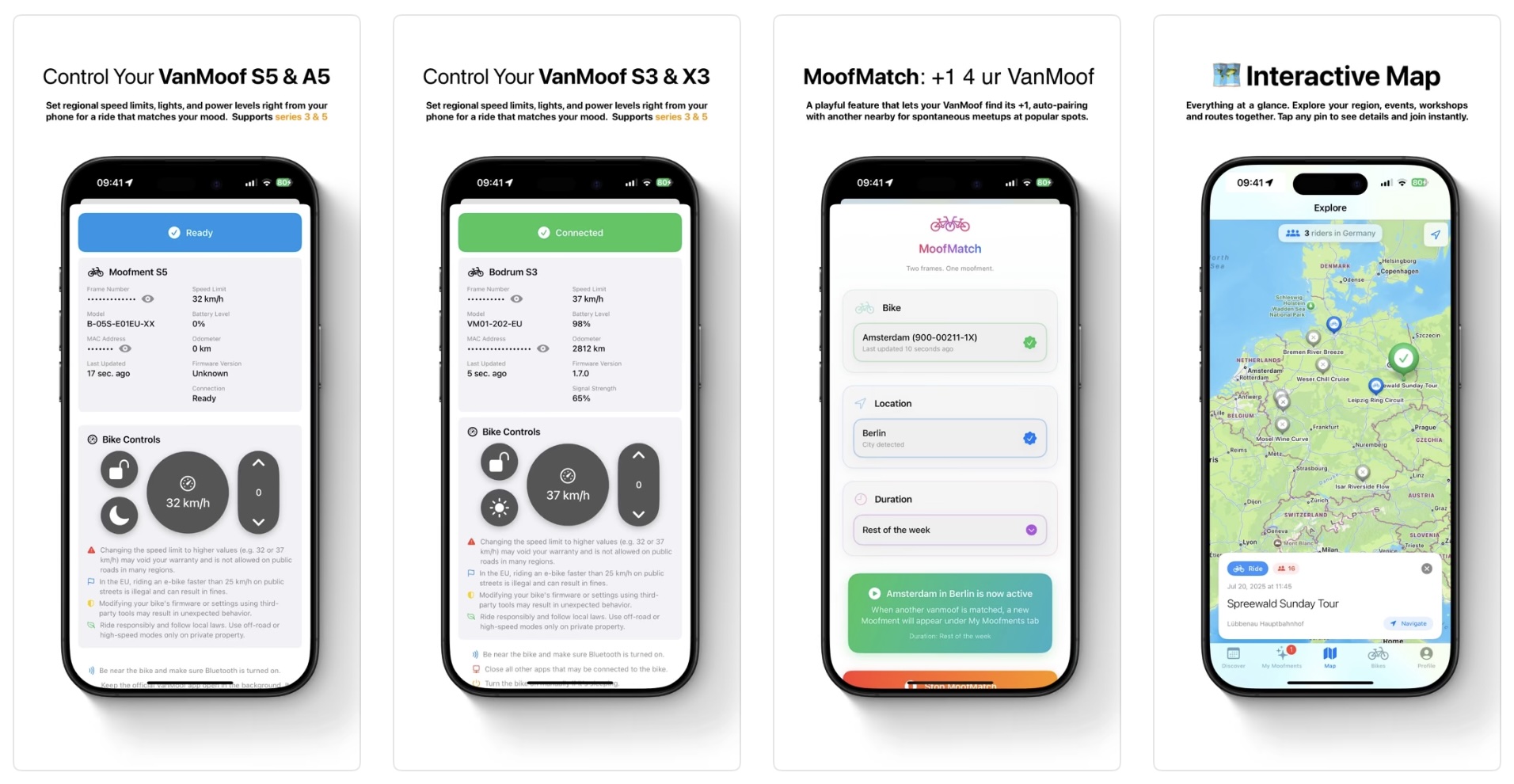 Moofment App Interface
