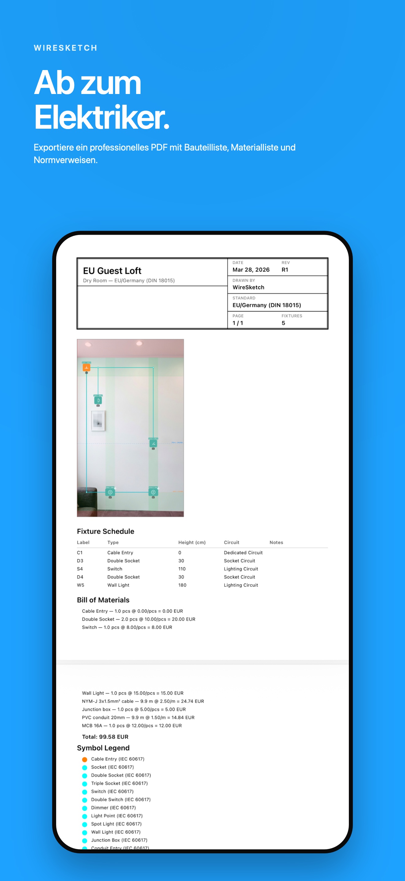 Renovierungs-Briefing PDF-Export