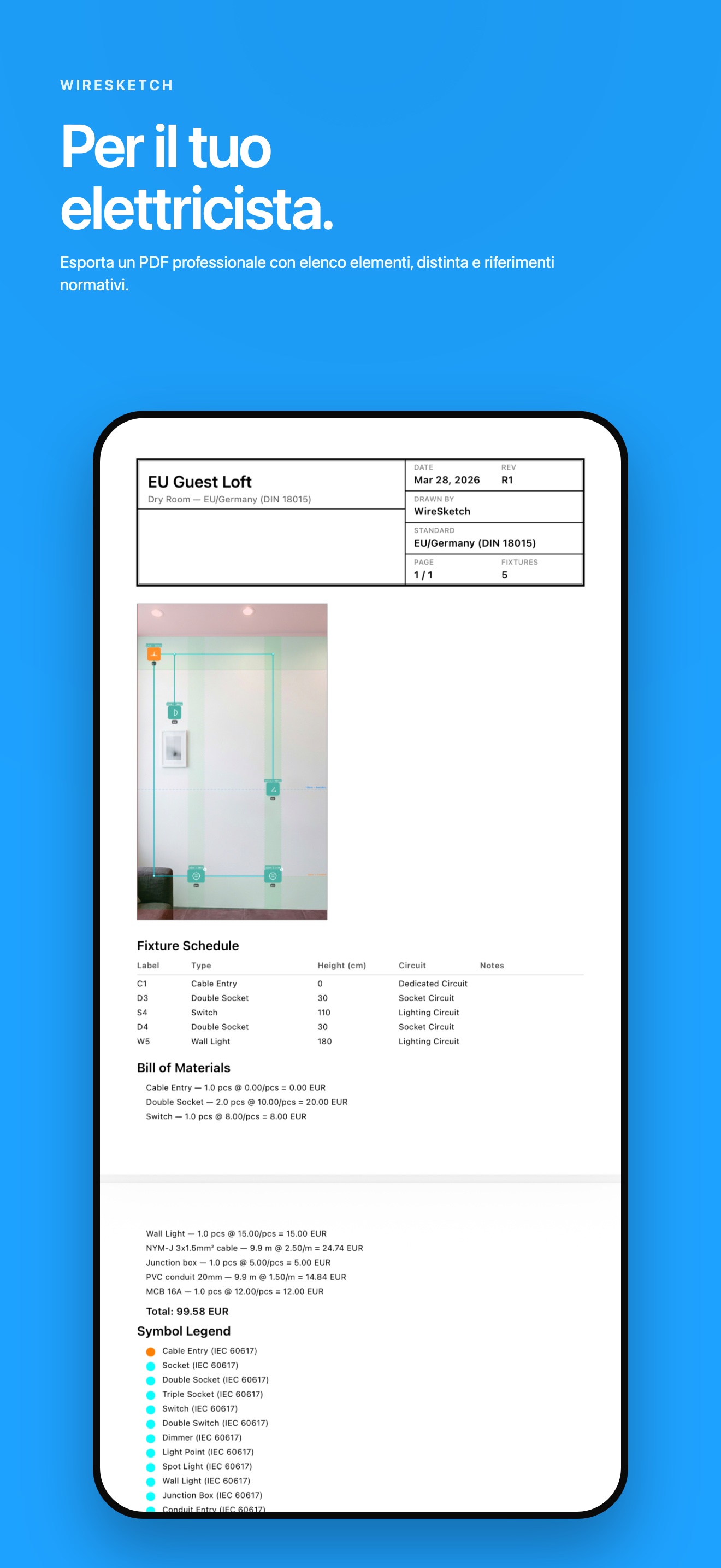 Esportazione PDF del Brief di Ristrutturazione